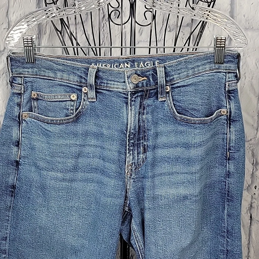 AMERICAN‎ EAGLE Stretch Women's 90's Straight Jeans Size 6